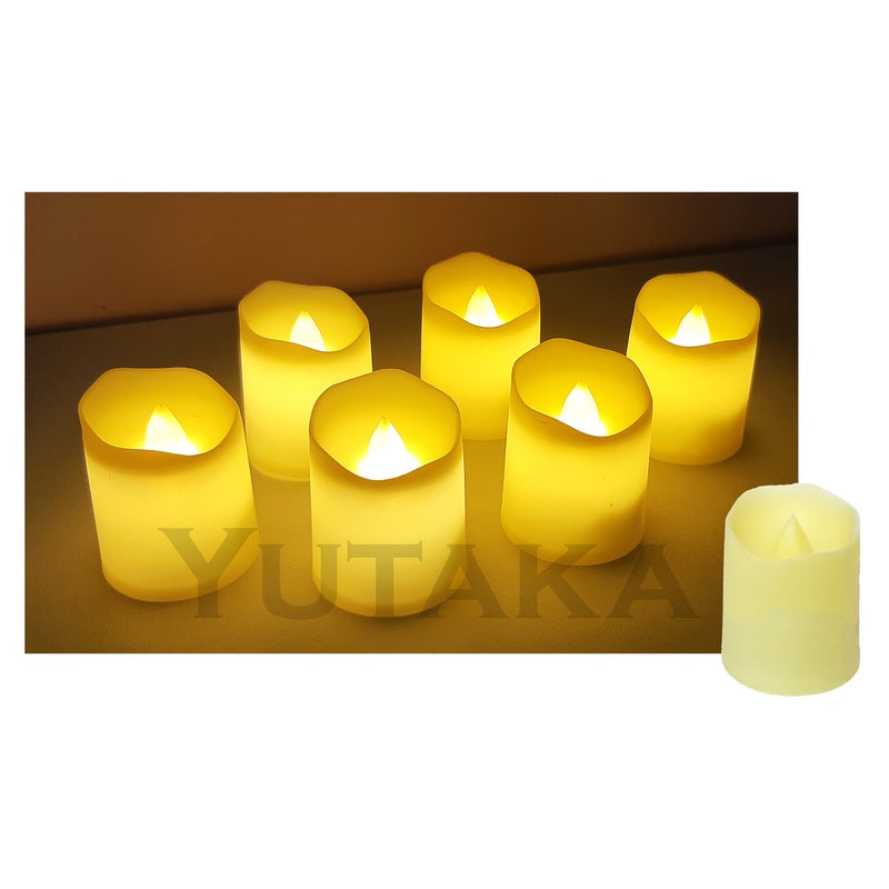 Kit com 12 velas de led vela eletrônica artificial vários modelos baterias inclusas