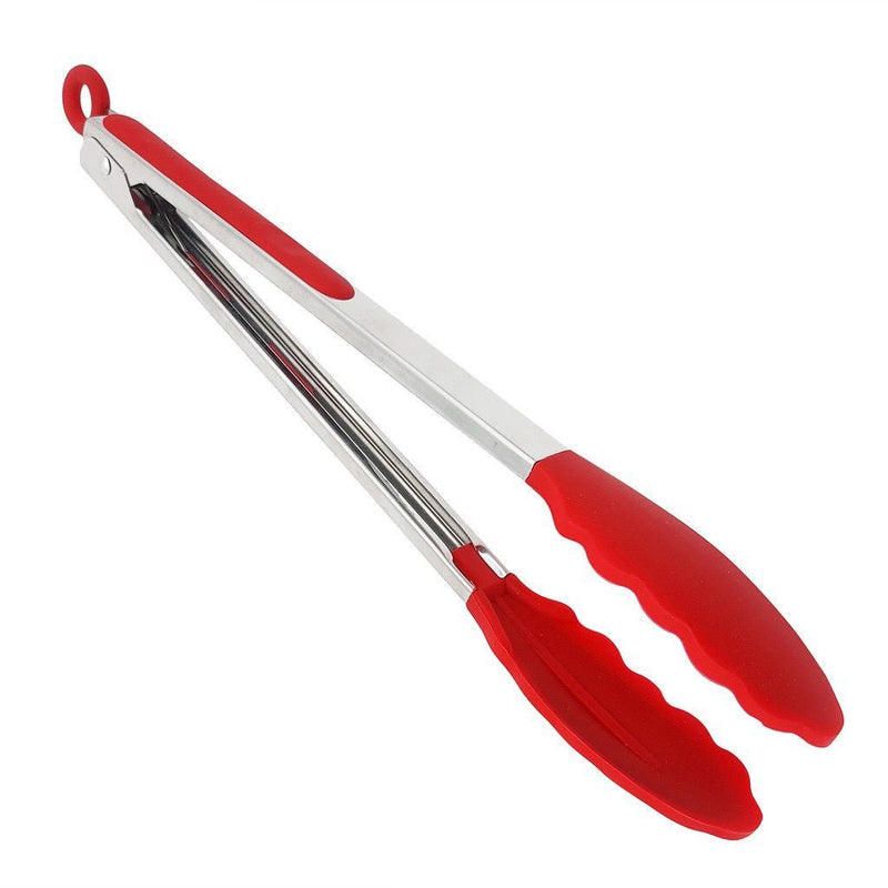 Pegador De Silicone e Inox Para Carne Churrasco Salada Cozin