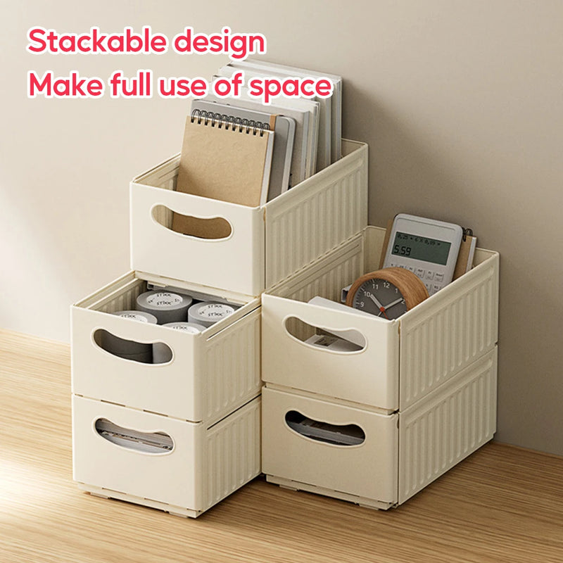 1/3PCS Length Adjustable Storage Box Retractable Drawer Organizer Stackable Cabinet Organizers Kitchen Storage Box