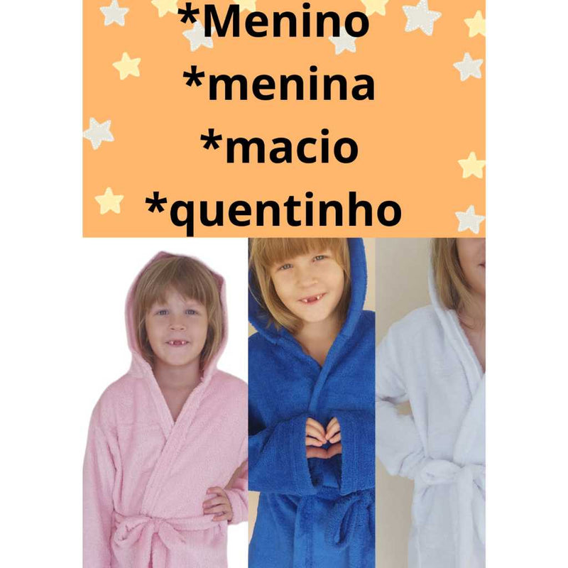 Roupão INFANTIL  Menino Menina