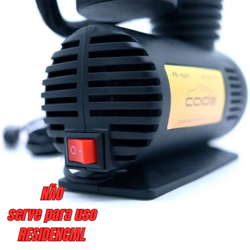 COMPRESSOR DE AR AUTOMOTIVO 12V MINI COMPRESSOR 300PSI