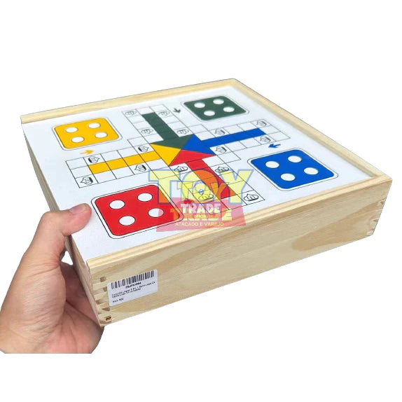 Jogos de Mesa 5x1 Xadrez, Dama, Ludo, Trilha, Jogo da Velha Educativos